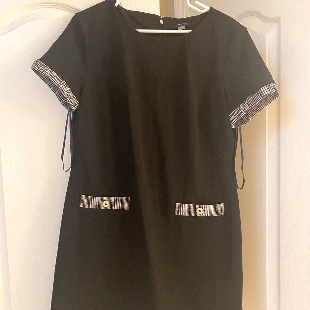 Tommy Hilfiger black and houndstooth dress